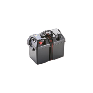 Batteriboks med udtag og hank