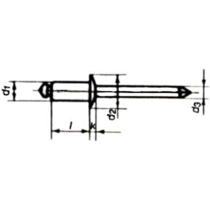 Blindnitte 3,2 x 6,0 100 stk