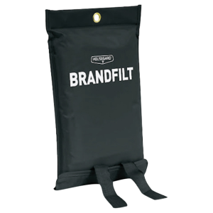 Brandfilt, sort, 120 x 180