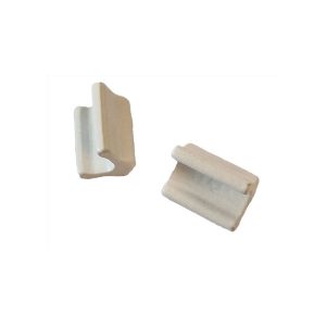 Bundstop lynlås (2dele) hvid