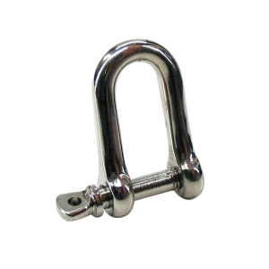 D-sjækel, 10 mm, m/sikret bolt