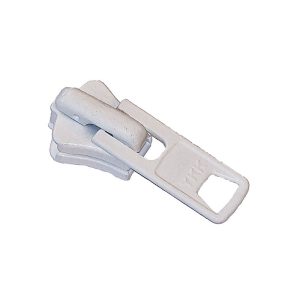 Glider til lynlås enkelt hvid