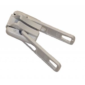 Glider til lynlås dobbelt hvid