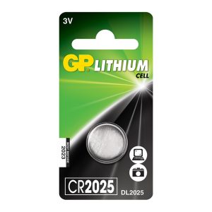 GP Knap batteri, 3V, 20x2,5 CR2025