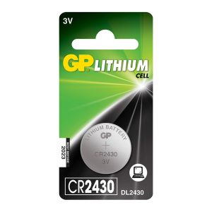 GP Knap batteri, 3V, 24x3,0 CR2430