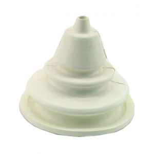 Gummibælg, 152 mm, hvid