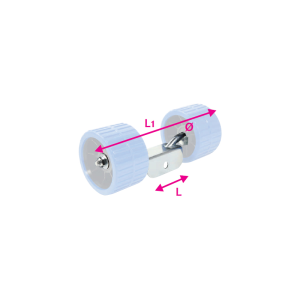 Holder for 2 sideruller ø:15