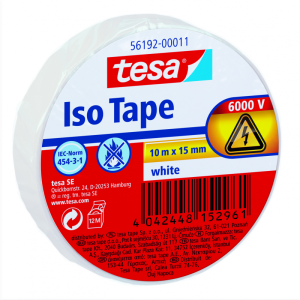 PVC isolerbånd hvid 10m x 15mm