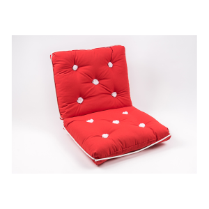 Kapokpude, enkelt, Rød