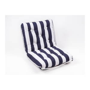 Kapokpude, dobbelt, Stribet Navy/hvid