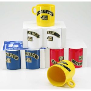 Krus i plast, 4 stk rød