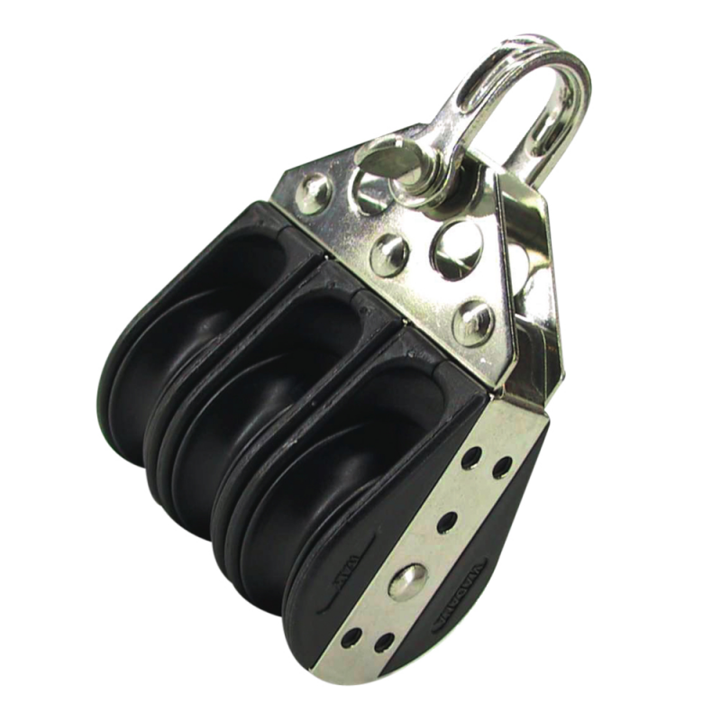 Kuglelejeblok trippel 6mm