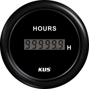 Timetæller 12v hvid