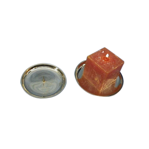 Lysestage, blok/kugle-lys 15cm