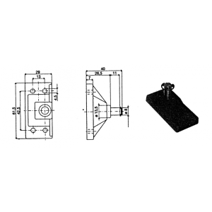 Monteringsbeslag gasfjeder udv