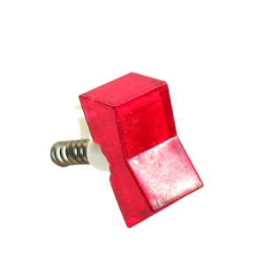 Omskifter kontakt m/lys, rød