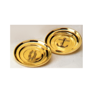 Plakette, messing m. knob