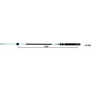 TFX gas/gear kabel, 20 fod OMC