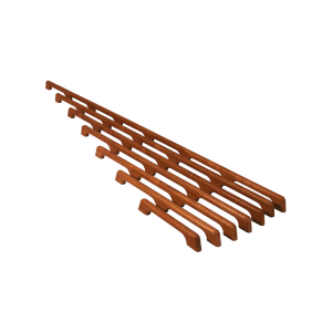 Teak håndliste 6 greb, L1600mm