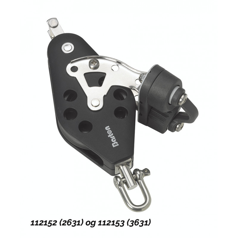 Violinblok, m.klampe 8mm 02631