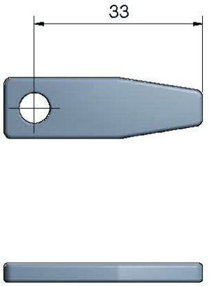 Roca rigel 2,5" kort, lige