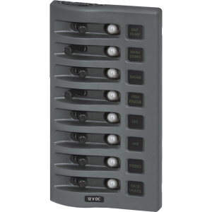 Kontaktpanel vandtæt 8pos /lys