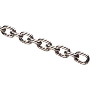 Kæde Rustfri Kortled. Ø3 mm.pr mtr
