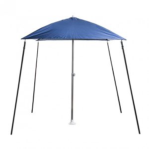Parasol, navy blå, uden tilt