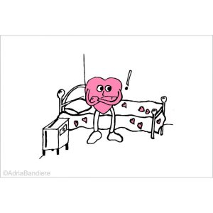 Fun flag,45x30, Heart free