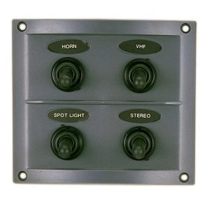 El-panel stænktæt, 4 kontakt