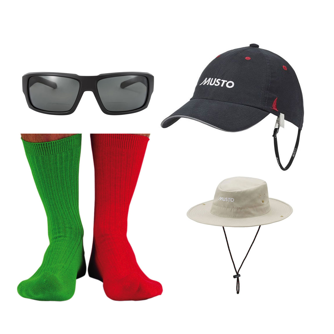 Kasketter, Briller og Andet