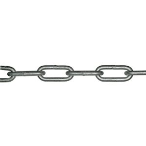 Langleddet kæde galvaniseret 8mm DIN 763 10m