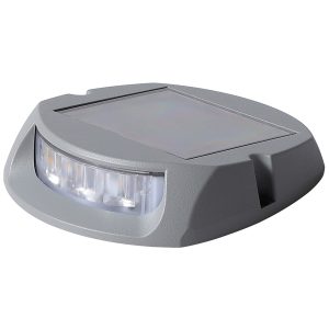 1852 Brolys/væglys aluminium med solcelle