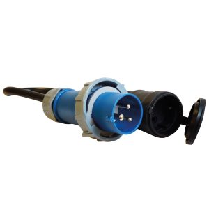 1852 CEE 220V han IP67 til Schuko hun - 2,5mm2 kabel 0,5M