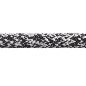 Robline Admiral 7000 Dyneema fald, 6mm Sort/Hvid - 1 mtr