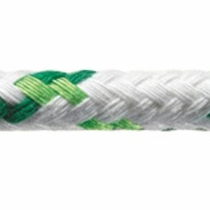 Robline Neptun 500 Skøde tov, 6mm Hvid/Grøn - 1 mtr