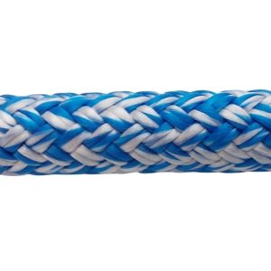 Robline Globe Pro Robtec fald, 12mm Hvid/Blå - 1 mtr