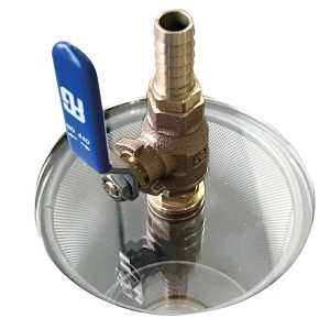 Guidi Polycarbonat låg med kugleventil til 3/4" & 1"