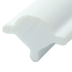 Låseliste hvid 9.5mm rulle 50m