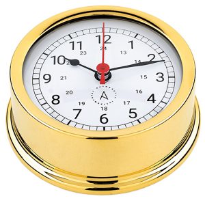 Autonautic atlantic 95 skibsur Ø95/70 mm forgyldt messing