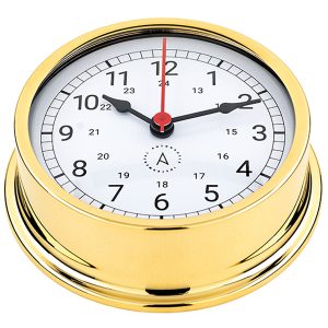 Autonautic pacific 120 skibsur Ø120/110 mm forgyldt messing