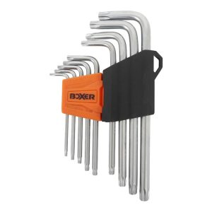 TORX Nøglesæt 9 dele :10-15-20-25-27-30-40-45-50