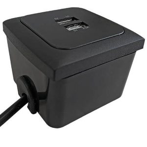 C-line påbygnigsdåse sort til Indbygningsstik