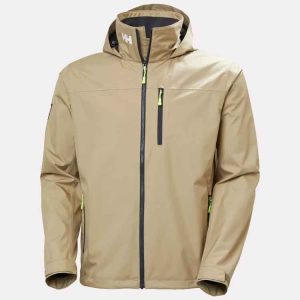 HH Crew hooded sailing jacket 2 - Pebble - str L