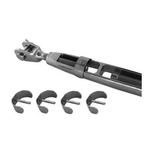 Secure Clips rustfri 10 mm (3/8") - 4 stk
