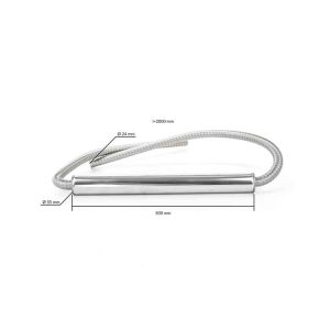 Autoterm Lyddæmper udstødning  ø24mm L200cm